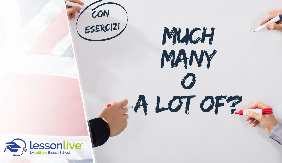 Much, many, a lot of: regole ed esercizi